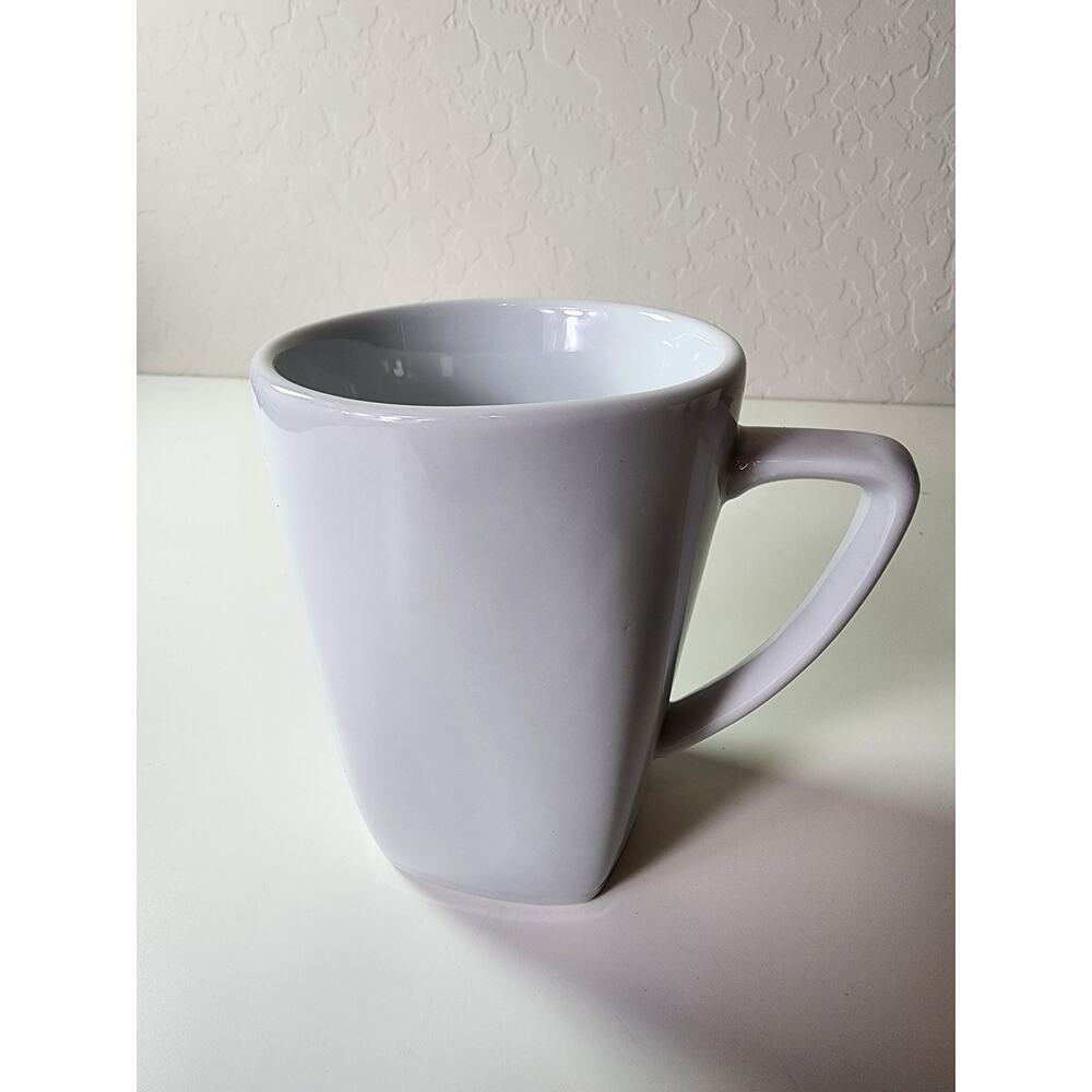 POTTERY BARN Great White Square Base 4.5" Tall Coffee Mugs - Set of 4 - Picture 4 of 11